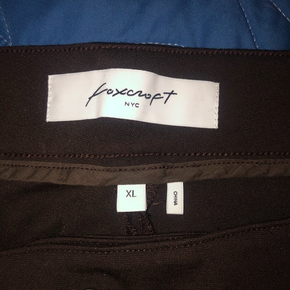 Chocolate Brown Fox Croft Women’s Ponte Pants XL - Picture 2 of 7